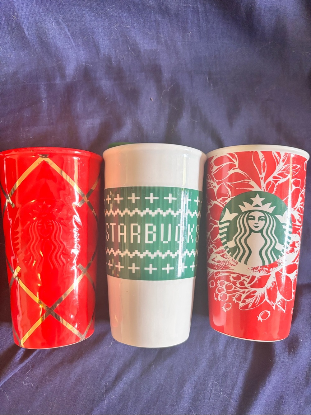 Starbucks holiday ceramic tumbler bundle
